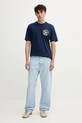 Βαμβακερό μπλουζάκι adidas Originals Trefoil Series Loose Tee JW3016 σκούρο μπλε AW25