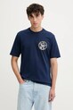 Ρούχα Βαμβακερό μπλουζάκι adidas Originals Trefoil Series Loose Tee JW3016 σκούρο μπλε