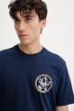 Βαμβακερό μπλουζάκι adidas Originals Trefoil Series Loose Tee σκούρο μπλε JW3016