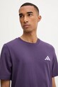 Хлопковая футболка adidas x Mercedes фиолетовой JX8814
