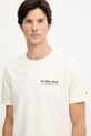 Βαμβακερό μπλουζάκι Tommy Hilfiger μπεζ MW0MW40008