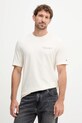 Ρούχα Βαμβακερό μπλουζάκι Tommy Hilfiger MW0MW40010 μπεζ