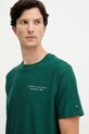 Бавовняна футболка Tommy Hilfiger зелений MW0MW40010