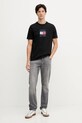 Βαμβακερό μπλουζάκι Tommy Hilfiger MW0MW41338 μαύρο AW25