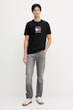 Tommy Hilfiger t-shirt bawełniany MW0MW41338 czarny AW25