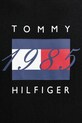Βαμβακερό μπλουζάκι Tommy Hilfiger MW0MW41338 μαύρο