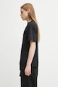 Βαμβακερό μπλουζάκι Heliot Emil PREAW25.M.09.140.BLK01 μαύρο AW25