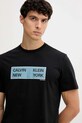 Βαμβακερό μπλουζάκι Calvin Klein Jeans μαύρο LV04RD816G