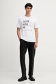 Calvin Klein Jeans t-shirt bawełniany LV04RD818G biały AW25