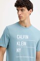 Βαμβακερό μπλουζάκι Calvin Klein Jeans μπλε LV04RD818G