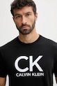 Îmbrăcăminte Calvin Klein Jeans tricou din bumbac LV04RD819G negru