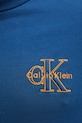 Бавовняна футболка Calvin Klein Jeans блакитний LV04RC856G