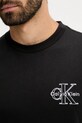 Bavlněné tričko Calvin Klein Jeans černá LV04RC856G