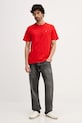 Бавовняна футболка Calvin Klein Jeans LV04RD254G червоний AW25