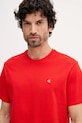 Бавовняна футболка Calvin Klein Jeans червоний LV04RD254G