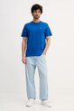 Calvin Klein Jeans t-shirt bawełniany LV04RD254G niebieski AW25