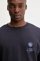 Odzież Desigual t-shirt bawełniany PALMA 25WMTK10 granatowy