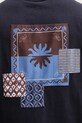 Desigual t-shirt bawełniany PALMA granatowy 25WMTK10