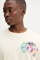 Desigual t-shirt bawełniany BCN beżowy 25WMTK11