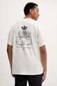 Ρούχα Βαμβακερό μπλουζάκι adidas Originals Supper Club Tee HY2063 μπεζ