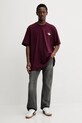 adidas Originals t-shirt bawełniany Pizza Box Tee HY2075 bordowy AW25