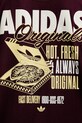 adidas Originals tricou din bumbac Pizza Box Tee HY2075 burgundia