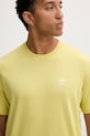 adidas Originals t-shirt bawełniany Essentials żółty HY2076