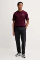 Βαμβακερό μπλουζάκι adidas Originals Essentials HY2077 μπορντό AW25