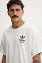 adidas Originals t-shirt bawełniany JP Racing Manga beżowy HY2085