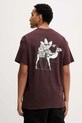 Ρούχα Βαμβακερό μπλουζάκι adidas Originals Camel Treffy HY4987 καφέ
