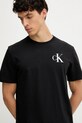 Calvin Klein Jeans pamut póló fekete LV04RD865G