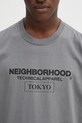 NEIGHBORHOOD t-shirt bawełniany NH . TEE SS-16 szary 251PCNH.ST16