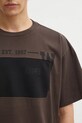 MM6 Maison Margiela t-shirt bawełniany brązowy SH0GC0053.M20050.143