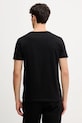 Дрехи Памучна тениска Trussardi G0278200050N черен