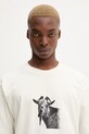 Dickies t-shirt bawełniany beżowy DK0A8672