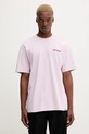 Odzież Dickies t-shirt bawełniany DK0A87QP fioletowy