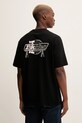 Βαμβακερό μπλουζάκι Dickies στάμπα μαύρο DK0A87QP