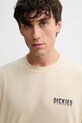 Dickies t-shirt bawełniany beżowy DK0A87QJ