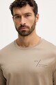 Paul&Shark t-shirt bawełniany Knitwear beżowy 15311622
