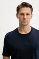 Бавовняна футболка Paul&Shark Knitwear темно-синій 15311641