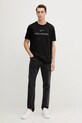 Paul&Shark t-shirt bawełniany Knitwear 99311007 czarny AW25