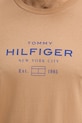 Tommy Hilfiger t-shirt bawełniany MW0MW40002 brązowy