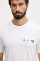 Tommy Hilfiger t-shirt bawełniany biały MW0MW40011