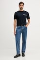 Bavlněné tričko Tommy Hilfiger MW0MW40011 námořnická modř AW25