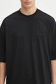 VETEMENTS t-shirt bawełniany Logo Regular czarny UH76TR100B