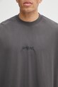 VETEMENTS t-shirt bawełniany Metal Logo Regular szary UH76TR600M