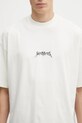 VETEMENTS t-shirt bawełniany Metal Logo Regular beżowy UH76TR600I