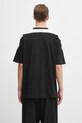 Ρούχα Βαμβακερό μπλουζάκι VETEMENTS Cut-Up V-Neck UH76TR265BG μαύρο