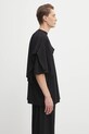 VETEMENTS t-shirt bawełniany Double Layered czarny UH76TR400B