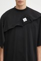 VETEMENTS t-shirt bawełniany Double Layered UH76TR400B czarny